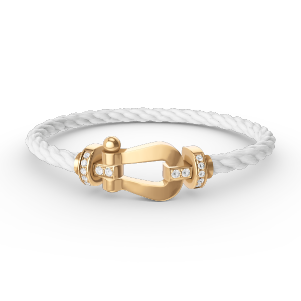 [Bloom]FORCE LARGE HORSESHOE HALF DIAMOND BRACELET GOLD