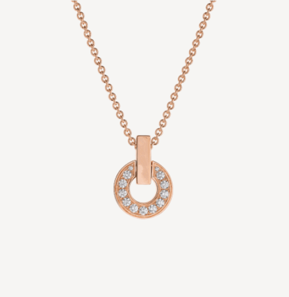 [Bloom]GARI NECKLACE PINK GOLD DIAMOND