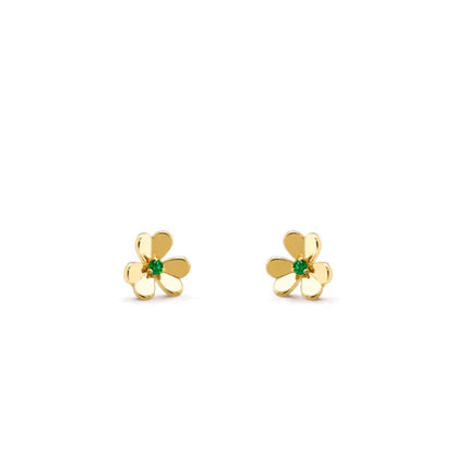 [Bloom]FRIVOLE  FLOWER MALACHITE EARRINGS