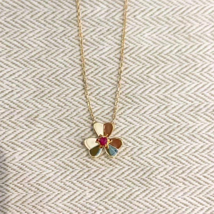 [Bloom]FRIVOLE GOLD FLOWER NECKLACE