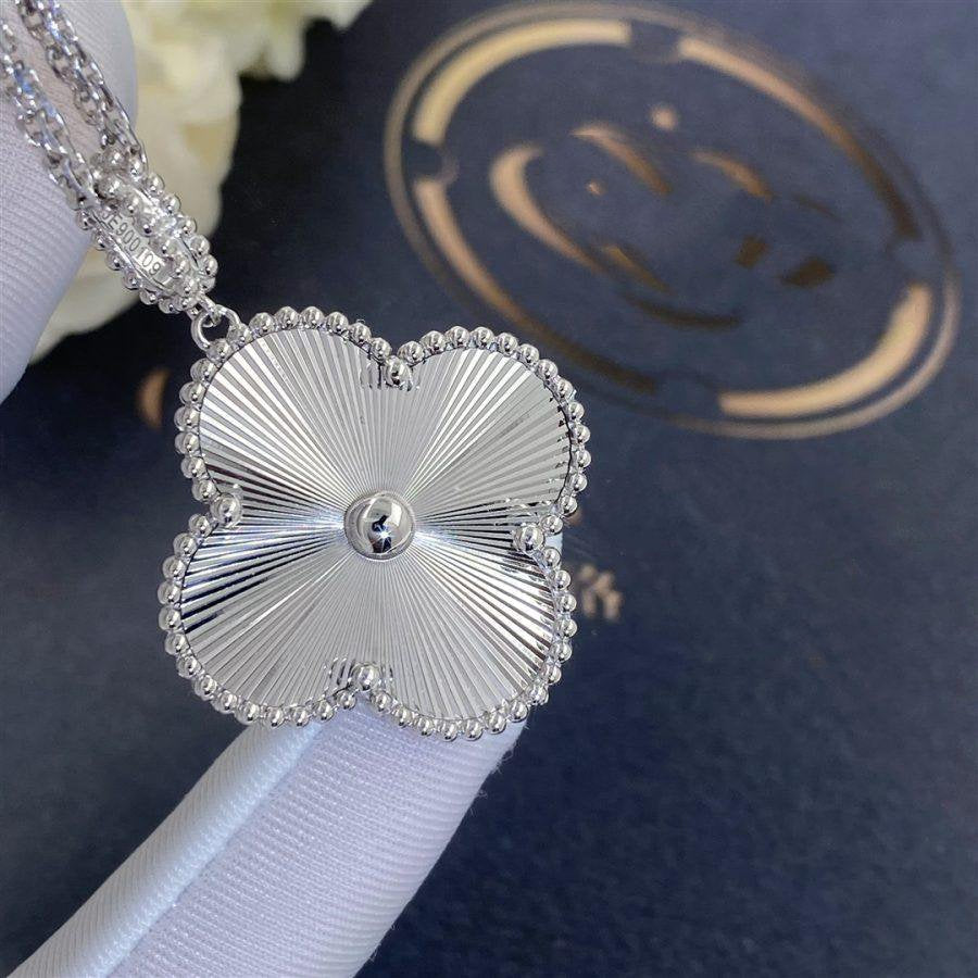 [Bloom]CLOVER 25MM SILVER BIG CLOVER NECKLACE