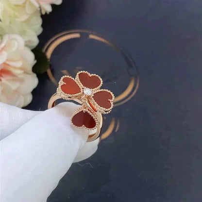 [Bloom]SWEET CLOVER CARNELIAN RING