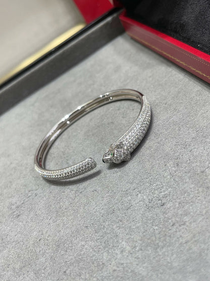 [Bloom]PANTHERE FULL DIAMOND OPEN BRACELET