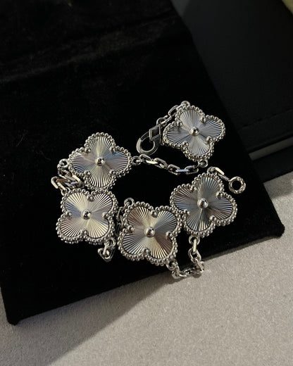 [Bloom]CLOVER SILVER 5 MOTIFS BRACELET