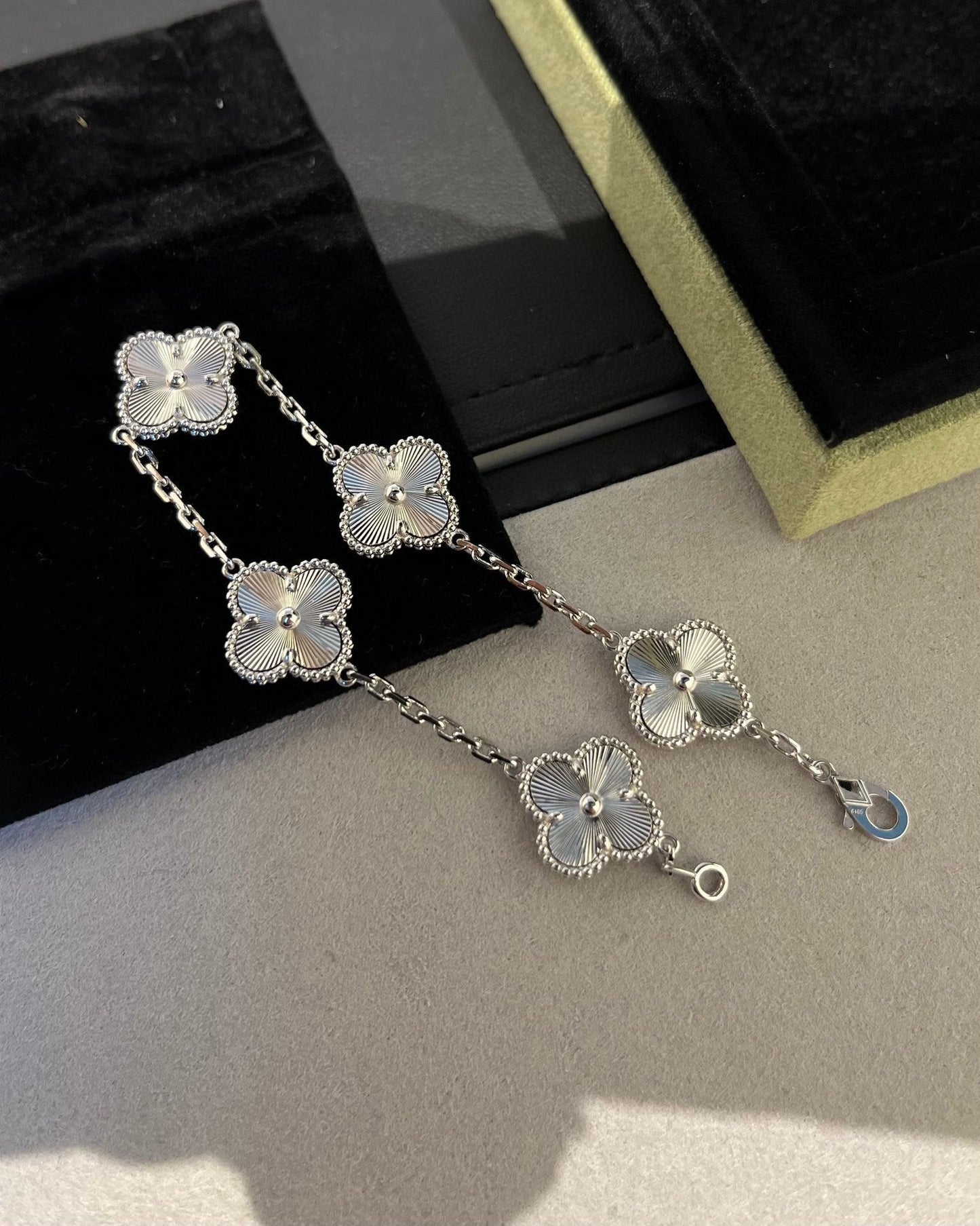 [Bloom]CLOVER SILVER 5 MOTIFS BRACELET